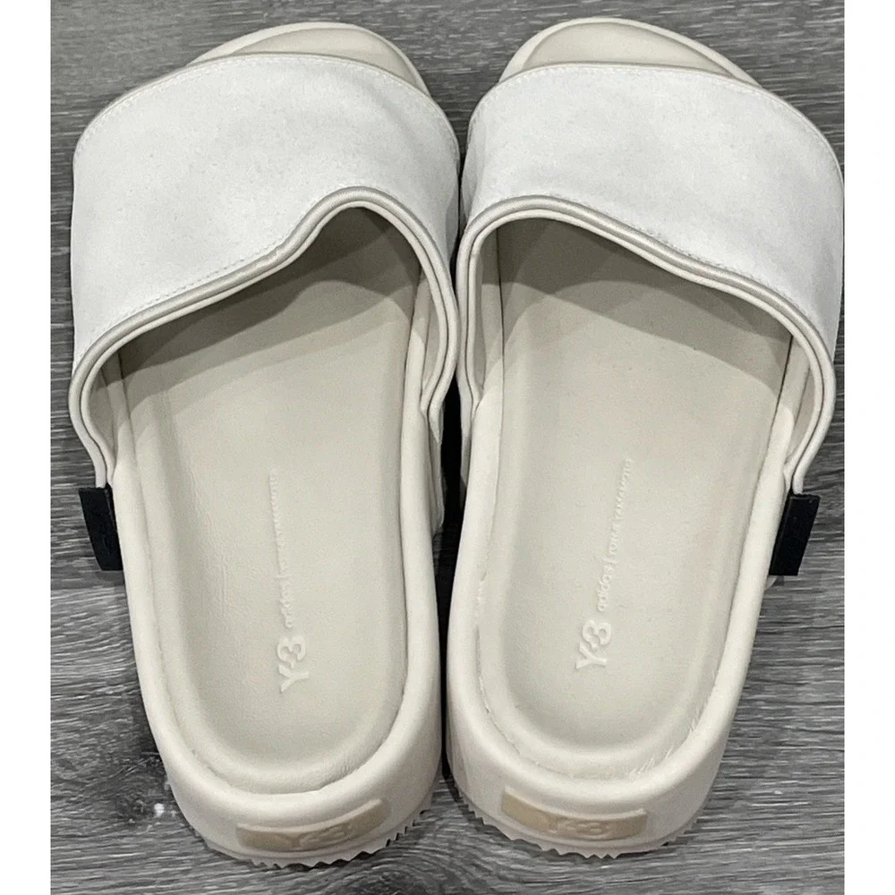 Y-3 Orbit Grey Clear Brown Beige White GW8630 Slide Sandal Mule‎ Slipper Men's 6